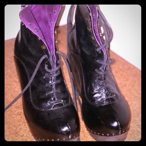 Jeffrey Campbell vintage black leather booties